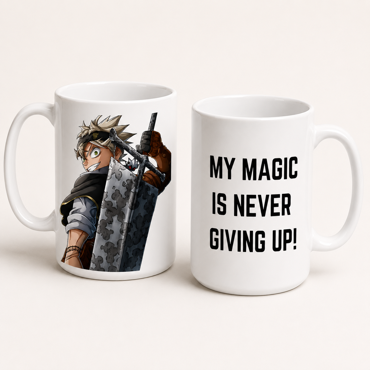Asta My Magic is Never Giving Up! 15oz Mug